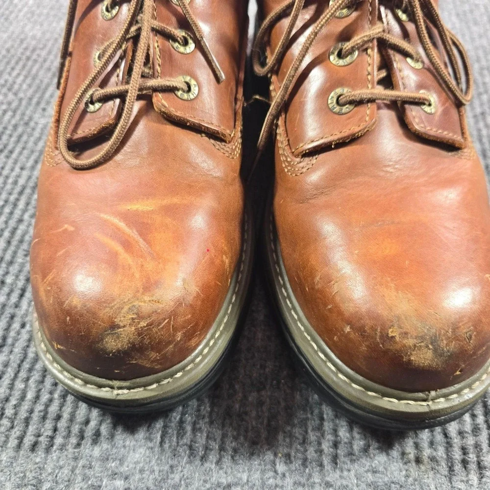 Wolverine Oxford Shoe Mens 11 Raider MultiShox Steel Toe Work Brown W04816